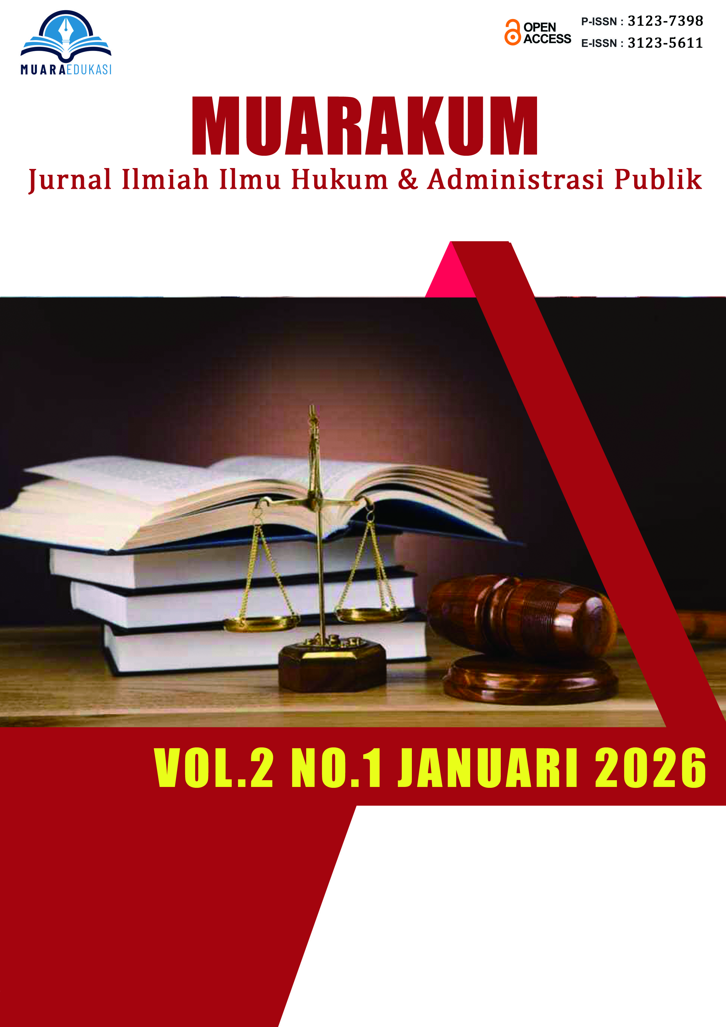 					View Vol. 2 No. 1 (2026): Jurnal Ilmiah Ilmu Hukum dan Administrasi Publik
				